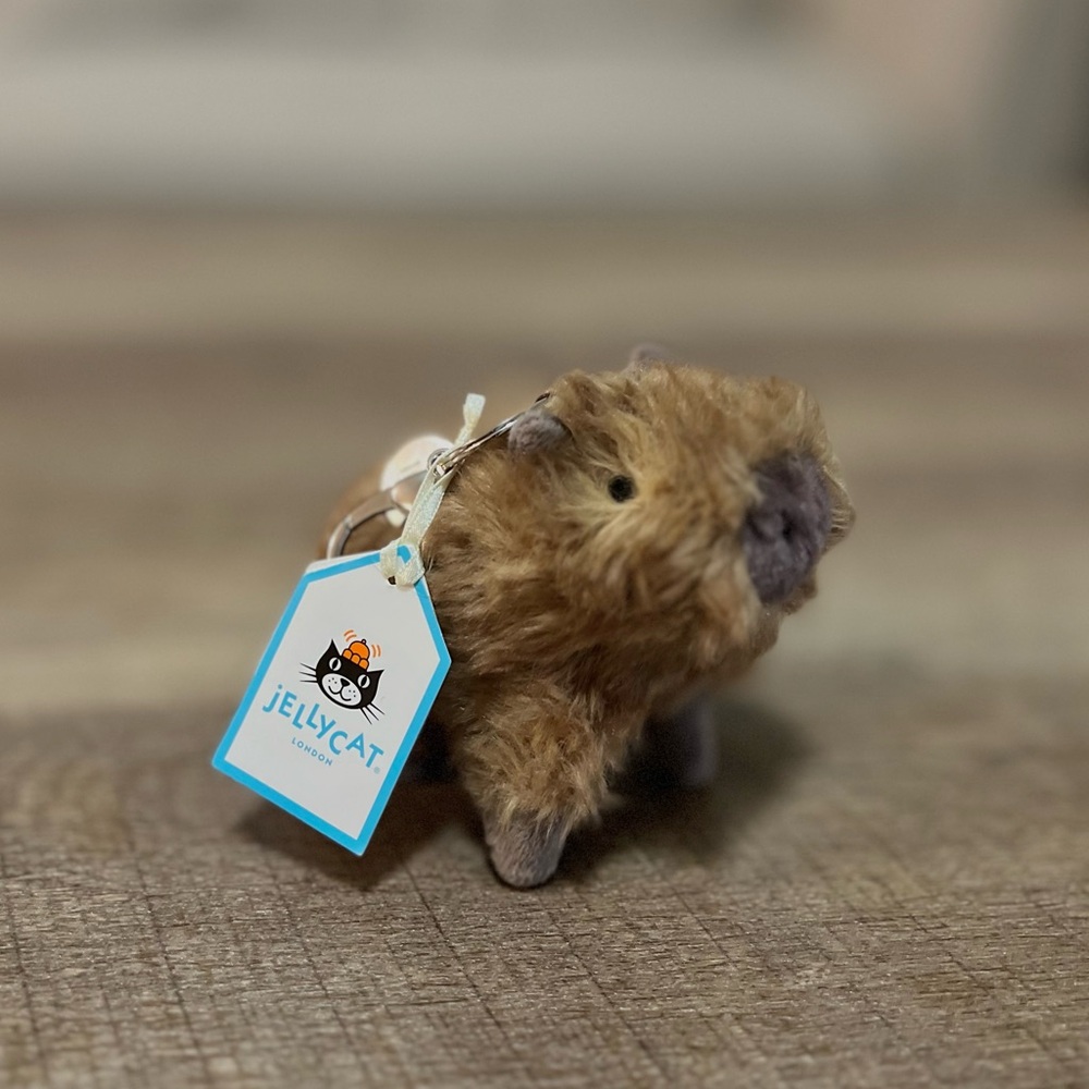 Jellycat Clyde Capybara Bag Charm - Authentic & BNWT!